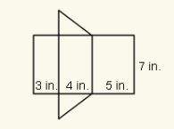 Use the net to find the surface area of the prism. in^2