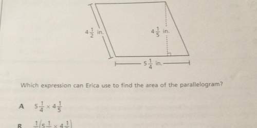 4in.4 in.51 in.whichexpression can erica use to find the area of the parallel