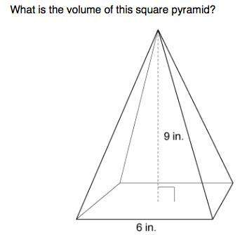 Easy question to test your skills!  what is the volume of this square pyramid!