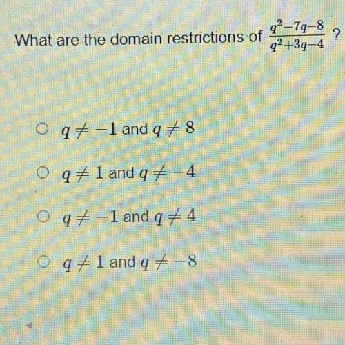 What are the domain restrictions of