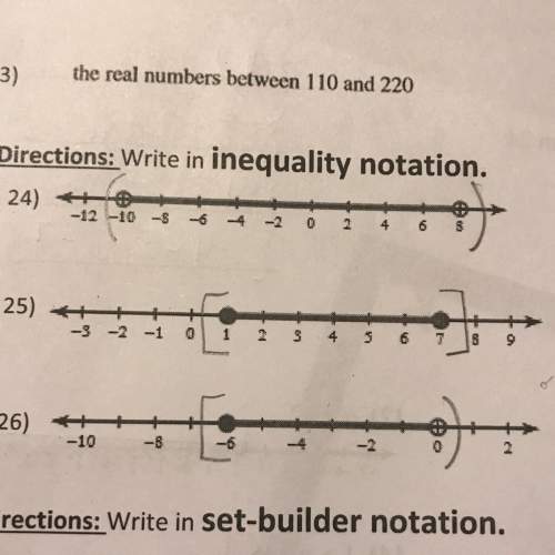 How do i write an inequality notation?