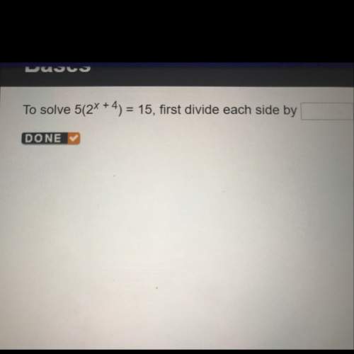 To solve 5(2^x+4)=15, first divide each side by