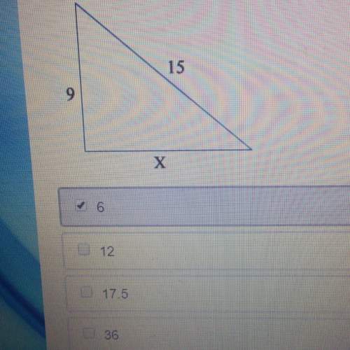 What is the value of the length labeled x in the right triangle found below