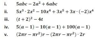 Celina says that each of the following expressions is actually a binomial in disguise: (expressions