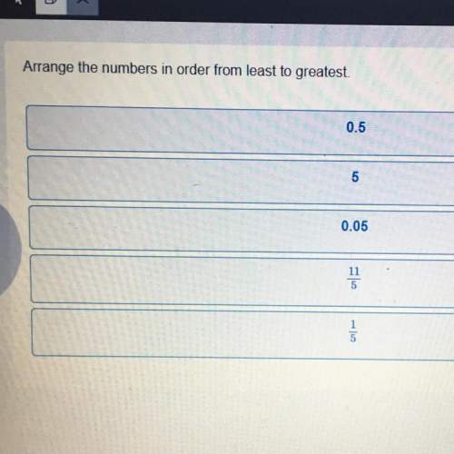 Arrange the numbers in order from least to greatest