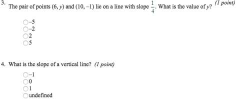 What is the slope of the line that passes through the points (-2, 5) and (1, 4)