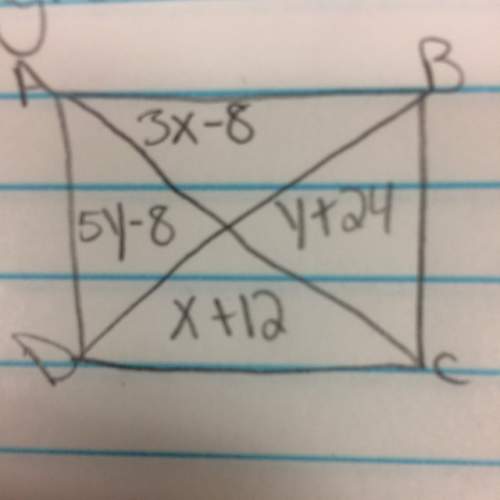 Find values of x and y for which abcd must be a parallelogram. the diagram is not to scale
