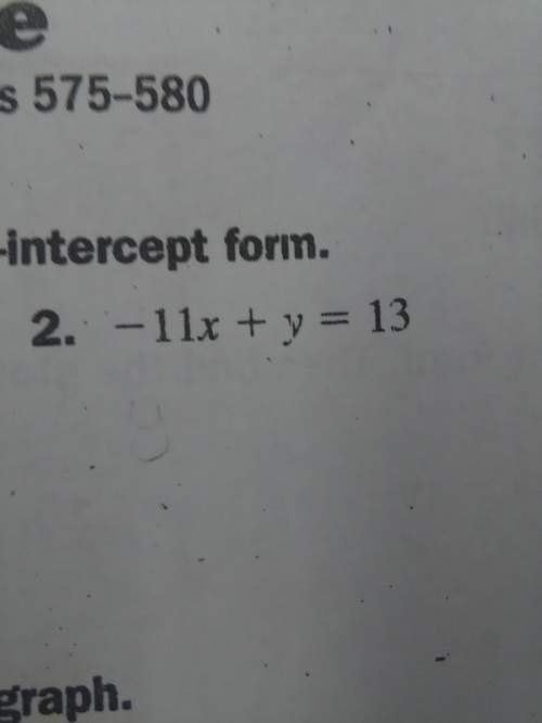 Rewrite the equation in slope-intercept form.