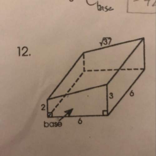 Find the volume,lateral area and total area of following prism.