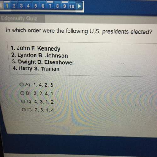 In which order were the following u.s presidents elected?