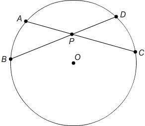 1.this figure shows circle o with chords ac and bd .  mab=34∘ mcd=34∘ ap=6 m  pc=8 m what