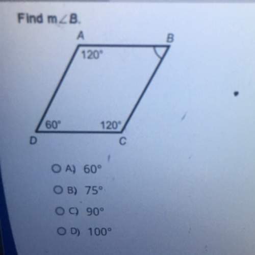 Find m &lt; b. a)60 b)75 c)90 d)100
