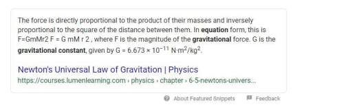 Derive the formula of the universal law of gravitation