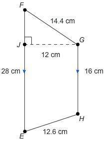 What is the area of the trapezoid?  633.6 554.4