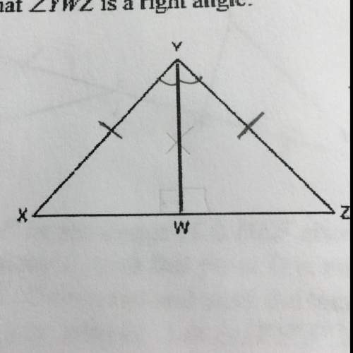 Given: triangle xyz, segment xy is congruent to segment zy, and yw bisects angle xyz. prove that an