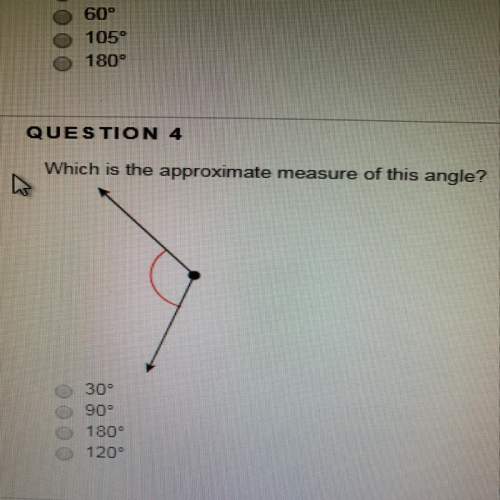 Which is the approximate measure of this angle?