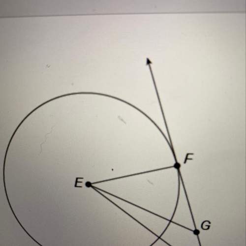 Fh is tangent to circle e at point f. what is the measure of zefh?  80°