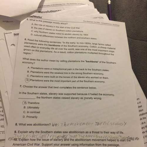 I’m now on my social studies homework i need answers to number 5 and 10