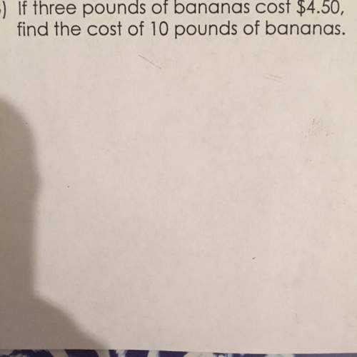 If three pounds of bananas cost $4.50, find the cost of 10 pounds of bananas