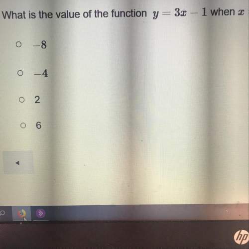 What is the value of the function ?