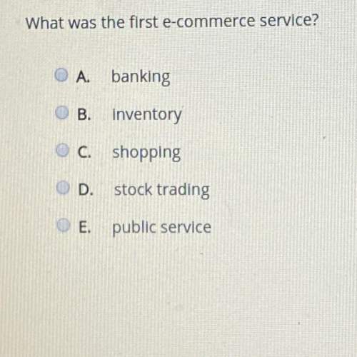 What was the first e-commerce service?