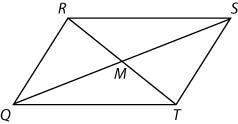 ingrid wants to prove that the diagonals of a parallelogram bisect each other, using the figu