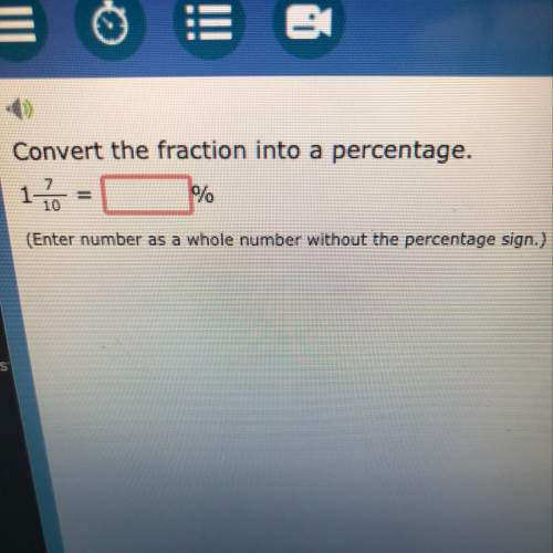Convert the fraction into a percentage. 1 7/10=