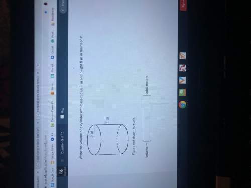 What is the volume of a cylinder with base radius 3 m and height 8 m in terms of pi?