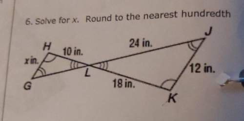 Solving for x. round to nearest hundredth.