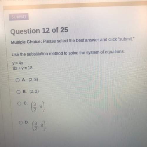 Use the substitution method to solve this