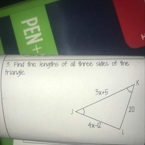 Find the lengths of all three sides of the triangle.