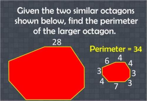 Find the perimeter of the larger octagon.