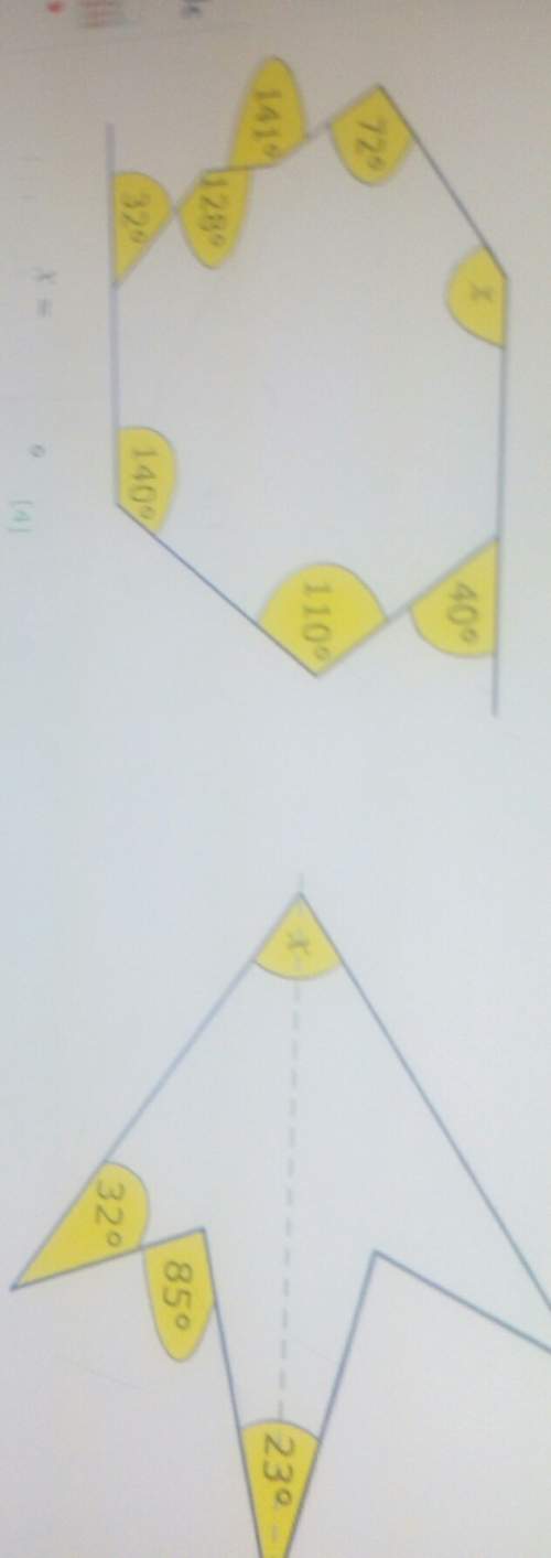 Plz you have to find the angle marked x in each of these polygons