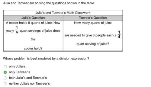 Julia and tanveer are solving the questions shown in the table. julia’s and tanveer’s math cla