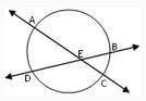 If arc ad = 62° and arc bc = 28°, then what is the measure of angle aed?  [see attachmen