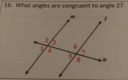 What angles are congruent to angle 2
