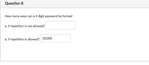 How many ways can a 4 digit password be formed?