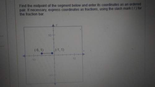Find the midpoint of the segment below