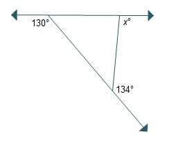Triangle angle theorems the value of x is