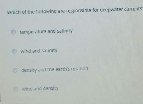 Which of the following are responsible for deep water currents