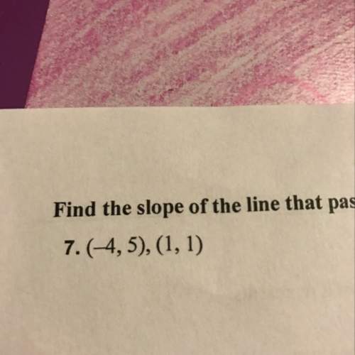Find a slope of a line that passes through each pair of points i need the answer