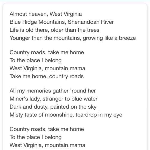 20 can someone sentence diagram the first three verses to “take me home country roads”? this is no