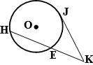 Given: jk tangent, kh=16, he=12 find: jk.