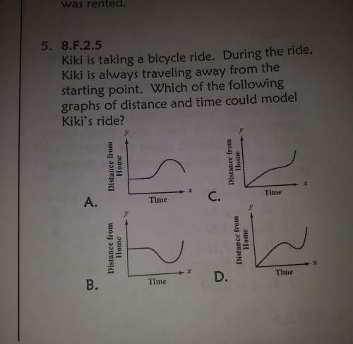 Which of the following graphs of distance and time could model lilia ride