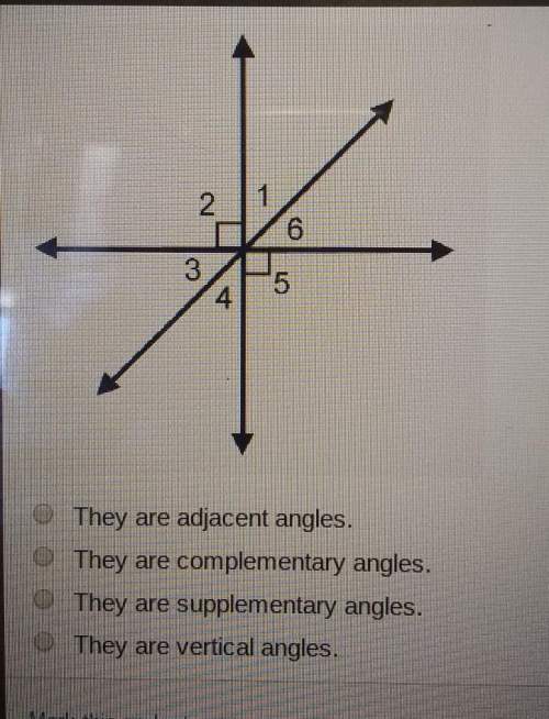 What statement is true about angles 1 and 2
