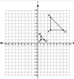 Ineed this asap .triangle pqr is transformed to similar triangle p'q'r'.what is the scale factor of