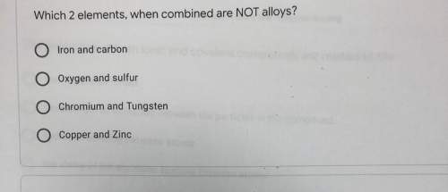 Which 2 elements when combined not alloys?