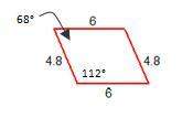 Which figure is similar to the blue parallelogram? (figures may not be drawn to scale.)