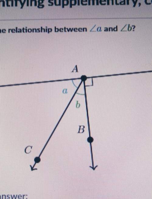 What is the relationship between angle a and angle b