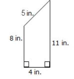 Asap!  calculate the area of the trapezoid, which is not drawn to scale. sh